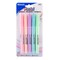 BAZIC Pen Style Pastel Assorted Colors Highlighter w/ Pocket Clip (5/Pack)